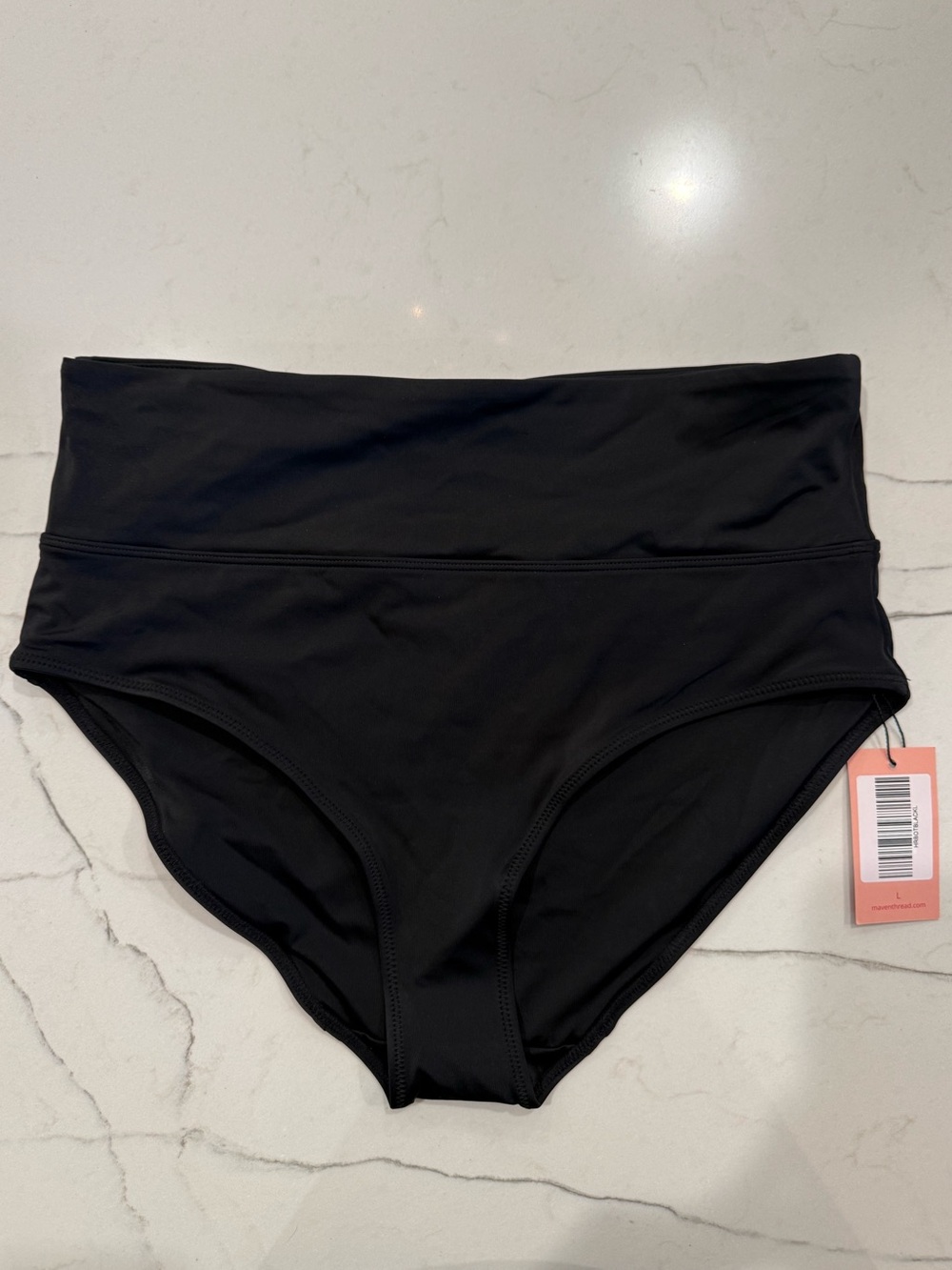 Maven Thread Hi Rise Swim Bottom, Size L, NWT